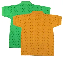 NeuVin Polo Tshirts for Boys (Pack of 2) Orange, Green-thumb1