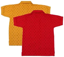 NeuVin Polo Tshirts for Boys (Pack of 2) Red, Orange-thumb1