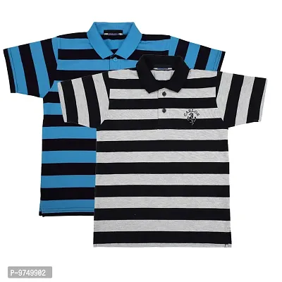 NeuVin Cotton Polo T Shirts for Boys (Pack of 2)