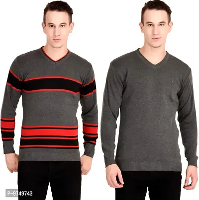 NeuVin Stylish Pullovers/Sweaters for Men (Pack of 2)-thumb0