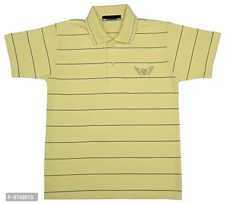 NEUVIN Cotton Polo Tshirts for Boys Yellow