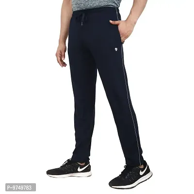 NeuVin Cotton Track Pants for Men Navy Blue