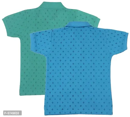 NeuVin Cotton Polo Tshirts for Boys (Pack of 2)-thumb2