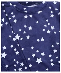 NeuVin Printed Sweatshirts for Girls Navy Blue-thumb1