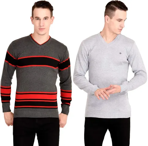 NeuVin Stylish Pullovers/Sweaters for Men (Pack of 2)