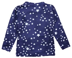 NeuVin Printed Sweatshirts for Girls Navy Blue-thumb2