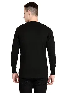 Neuvin Men's Woollen Pullover Plain Cardigan (Black, Free Size)-thumb3