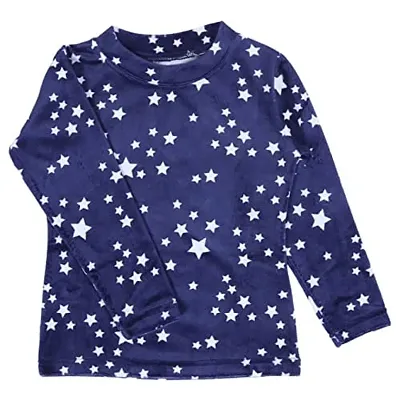 NeuVin Printed Sweatshirts for Girls Navy Blue