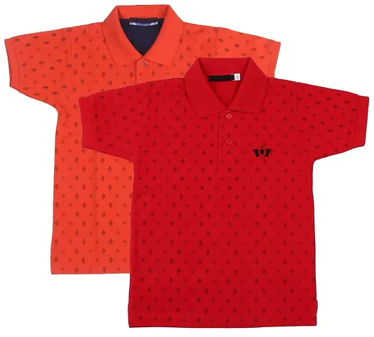 NeuVin Polo Tshirts for Boys (Pack of 2)