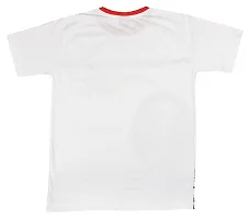 Aarvin Enterprises Boys' Cotton T-Shirt (AE- 4022-6-7 Years, White, 6-7 Years)-thumb1