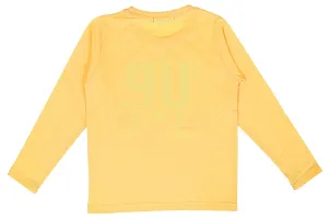 NeuVin Full Sleeves Yellow Cotton Tshirts for Boys-thumb1