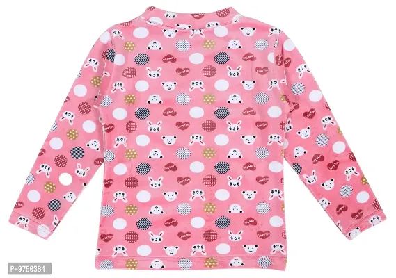 NeuVin Printed Sweatshirts for Girls Peach-thumb3
