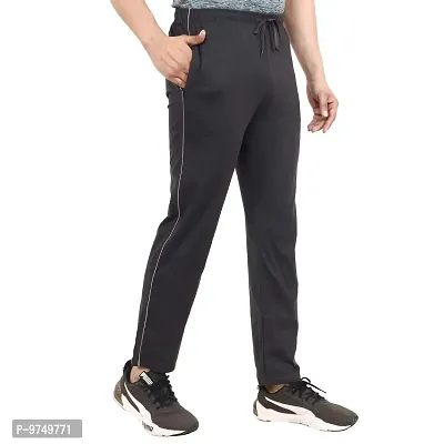 NeuVin Cotton Track Pants for Men Dark Grey-thumb2