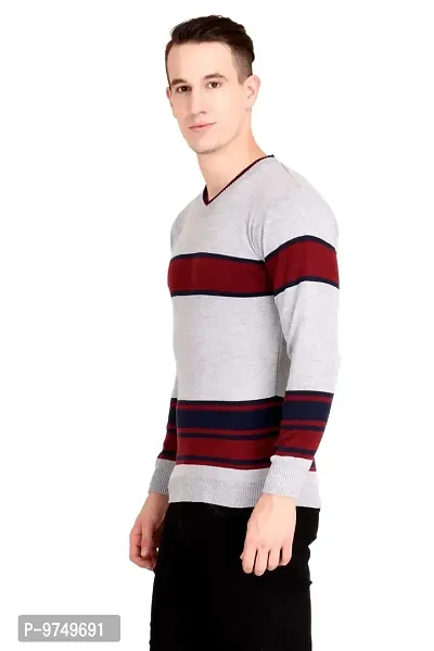 NeuVin Stylish Pullovers/Sweaters for Men (Pack of 2) Dark Gray and Light Gray-thumb4