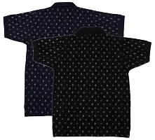 NeuVin Cotton Polo Tshirts for Boys (Pack of 2) Black, Navy Blue-thumb1