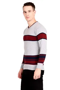NeuVin Stylish Pullovers/Sweaters for Men (Pack of 2) Light Gray and Black-thumb3