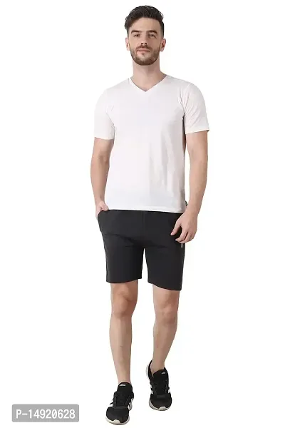 NEUVIN Men's Regular Fit Cotton Shorts-thumb2