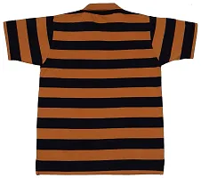 NeuVin Cotton Polo Tshirts for Boys Brown-thumb1