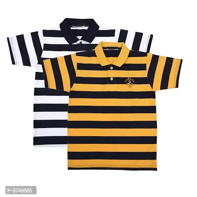 NeuVin Cotton Polo T Shirts for Boys (Pack of 2)