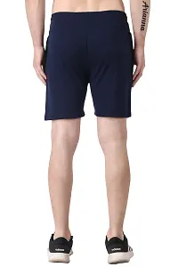 NEUVIN Men's Regular Fit Cotton Shorts (2XL, Navy Blue)-thumb4