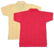 NeuVin Polo Tshirts for Boys (Pack of 2) Pink, Yellow-thumb1