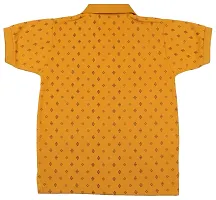 NEUVIN Cotton Polo Tshirts for Boys (Yellow)-thumb1