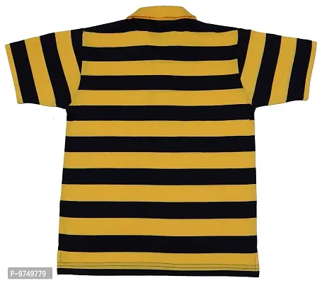 NeuVin Cotton Polo Tshirts for Boys Yellow-thumb2