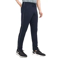 NeuVin Cotton Track Pants for Men Navy Blue-thumb1