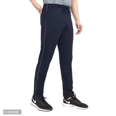 NeuVin Cotton Track Pants for Men Navy Blue-thumb2