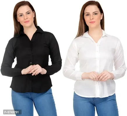 Neuvin Formal Women Shirts (Pack of 2)