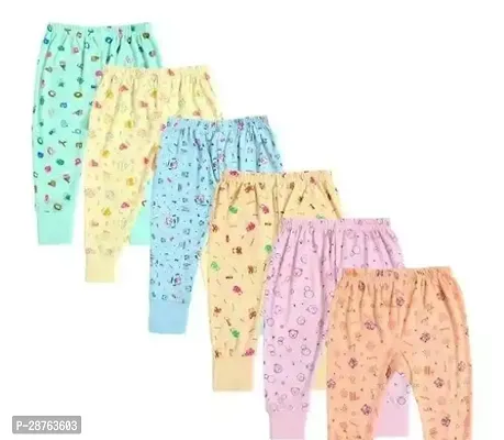 Fancy Multicoloured Cotton Pyjama Bottom For Kids Pack Of 6