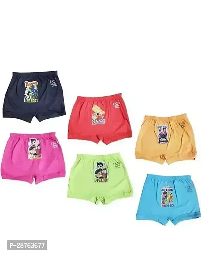 Fancy Multicoloured Cotton Panty For Kids Pack Of 6