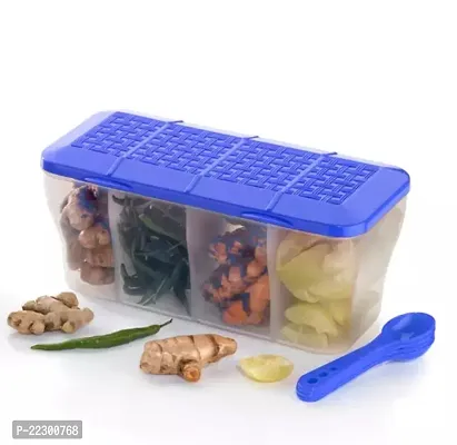 Pack Of 1, 4 In 1 Or 4 Section Kitchen Storage Container For Food Storage