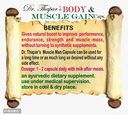 Body  Muscle Gain by Dr. Thaparrsquo;s Herbal Capsule-thumb3