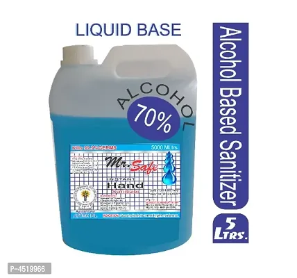 ALCOHOL BASED Mr. SAFE Liquid Form Hand Sanitizer 5Ltrs-thumb0