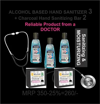 ALCOHOL BASED Hand Sanitizer + Charcoal Hand Sanitizing Bar