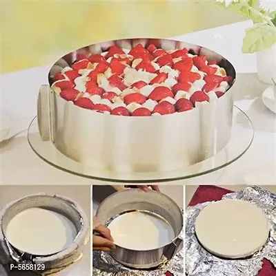 Stainless Adjustable Cake Mousse Mould Ring-thumb0