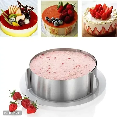 Stainless Adjustable Cake Mousse Mould Ring-thumb3