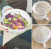 ABS plastic Wave Shape Easy 60 Seconds Salad Maker Chopper Cutter Bowl - Quick Kitchen Accessories-thumb1
