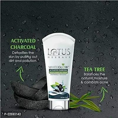 Lotus Herbals WHITEGLOW Activated Charcoal Anti-Pollution Brightening Facewash 50g-thumb4
