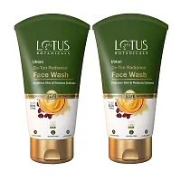 Lotus Botanicals Ubtan De-Tan Radiance Face Wash Duo 100gm Each| Infused with 24K Gold | For Glowing  Rejuvenated Skin, Anti-Tan | No Silicon, No Sulphates, Non-Comedogenic, No Preservatives-thumb1