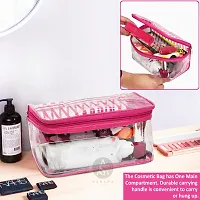 Combo Of 6 Supreme Quality Transparent  Vanity Pouch, Makeup Organizer, Cosmetic Box Vanity Pouch-thumb4