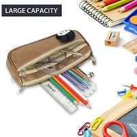 Brown Pencil Pouch, Pencil Bag Bon Zeal Cartoon Pencil Boxes-thumb2