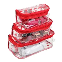 Pack of 3 GQ Printed Bridal Organizer, Cosmetic Box, Makeup Kit, Storage Case, Transparent Vanity Pouch-thumb4