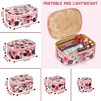 Pack of 5 Rose Flower Fashionable Supreme quality Cosmetic Box, Makeup Kit,  Bridal Organizer, Storage Case-thumb3
