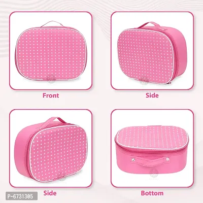 Classic Pack of 3 Pink Stylish Cosmetic Box, Makeup Kit, Makeup Organizer, Bridal Organizer-thumb5