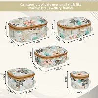 Combo Of 8 Pieces Muti-Compartmentvanity Box Cosmetic Bag, Bridal Organizer, Storage Case Vanity Box-thumb4