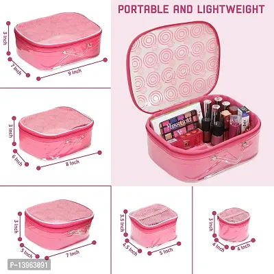 5 pieces of Fashionable Makeup Kit box, Spacious interior, Storage case, Jewellery Vanity Box-thumb2