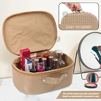 Pack Of 3 Brown Star Stylish Makeup Kit, Multi-purpose Box Cosmetic Box Vanity Box-thumb2