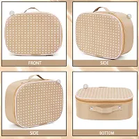 Pack Of 3 Brown Star Stylish Makeup Kit, Multi-purpose Box Cosmetic Box Vanity Box-thumb4